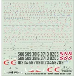 ModelMaker 1/48 D48173 Su-22 Boar Mouth + bonus shark mouth tanks Aircraft Decal