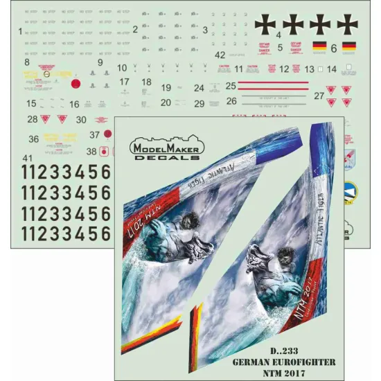 ModelMaker 1/48 D48233 German Eurofighter NATO Tiger Meet 2017 Aircraft Decal