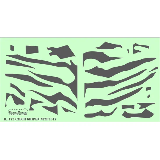 Modelmaker 1/72 D72172 Czech Gripen Ntm 2017 Aircraft Decal