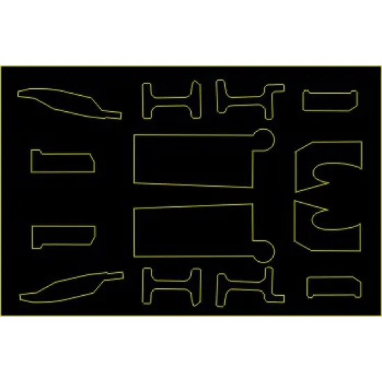 ModelMaker 1/72 CV72001 f-16a/b/c/d strengthening plates - vinyl Aircraft Decal