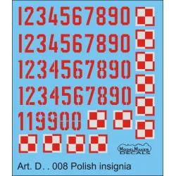 ModelMaker 1/72 D72008 MiG-21 Polish insignia Aircraft Decal