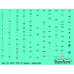 ModelMaker 1/72 D72041 TS-11 Iskra - stencils Aircraft Decal