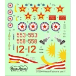 ModelMaker 1/72 D72044 Asian Fulcrums part 1 Malaysia, Kazakhstan Aircraft Decal