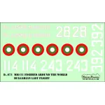 ModelMaker 1/72 D72071 MiG-21 Fishbed Bulgarian last flight Aircraft Decal