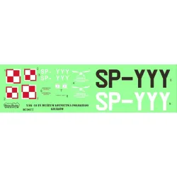 ModelMaker 1/72 D72077 Yak-18 SP-YYY Aircraft Decal