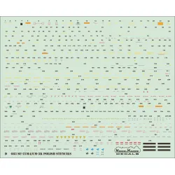 ModelMaker 1/72 D72083 Su-22M4/UM-3k Polish stencils Aircraft Decal