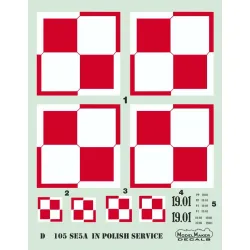 ModelMaker 1/72 D72105 SE-5a in Polish service Aircraft Decal