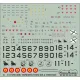 ModelMaker 1/72 D72112 SpanishTyphoons - stencils and insignias Aircraft Decal