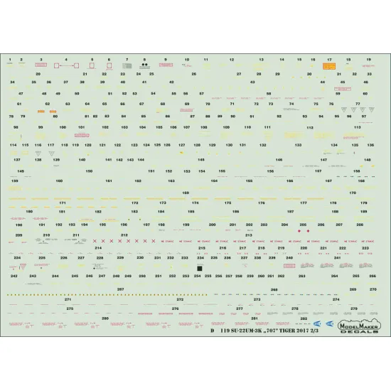 ModelMaker 1/72 D72119 Su-22UM-3K „707