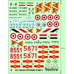 ModelMaker 1/72 D72122 Asian Fitters Part I Aircraft Decal