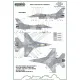 ModelMaker 1/72 D72125 Greek F-16’s stencils and insignias Aircraft Decal