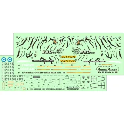 ModelMaker 1/72 D72126 Greek F-16 NATO Tiger Meet 2018 Aircraft Decal