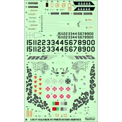 ModelMaker 1/72 D72136 F-16A/AM/B/BM Portuquese service set Aircraft Decal