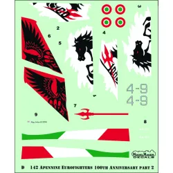 ModelMaker 1/72 D72142 Apennine Eurofighters Part II Aircraft Decal