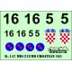 ModelMaker 1/72 D72147 MiG-21UMD CROATIAN 165 Display Plane Aircraft Decal