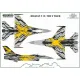 ModelMaker 1/72 D72179 Belgian F-16 THE X TIGER Aircraft Decal