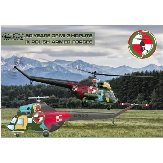 ModelMaker 1/72 D72184 50 Years of Mi-2 in Polish Armed Forces Aircraft Decal