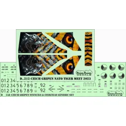 ModelMaker 1/72 D72212 Czech Gripen NATO Tiger Meet 2023 Aircraft Decal