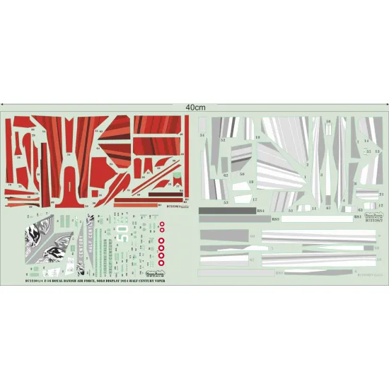 ModelMaker 1/72 D72230 F-16 Royal Danish AF Solo Display 2024 Half Century Viper