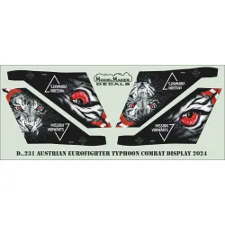 ModelMaker 1/72 D72231 Austrian Eurofighter Typhoon Combat Display 2024 Decal