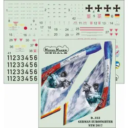 ModelMaker 1/72 D72233 German Eurofighter NATO Tiger Meet 2017 Aircraft Decal