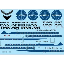 26Decals 100-16 1/100 Pan American Boeing 707-321B laser decal