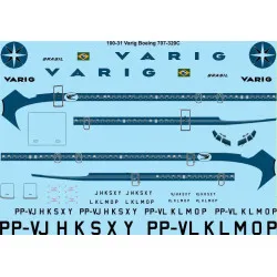 26Decals 100-31 1/100 Varig Boeing 707-320C laser decal