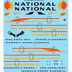26Decals 100-33 1/100 National McDonnell Douglas DC-10-10 laser decal