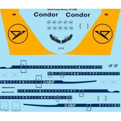 26Decals 100-39 1/100 Condor Boeing 707-330B laser decal