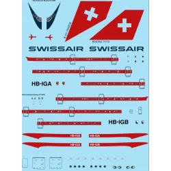 26Decals 100-54 1/100 Swissair Boeing 747-257B laser decal