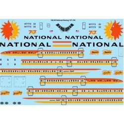 26Decals 100-55 1/100 National Boeing 747-135 laser decal