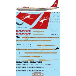 26Decals 100-60 1/100 QANTAS / British Caledonian Boeing 707-338C Laser decal