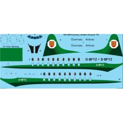 26Decals 144-1018 1/144 Guernsey Airlines Vickers Viscount 735 laser decal