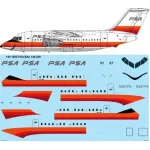 26Decals 144-1025 1/144 PSA BAe 146-200 laser decal