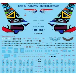 26Decals 144-1062 1/144 British Airways Martha Masanabo 757-236 laser decal with screen print details - for Zvezda