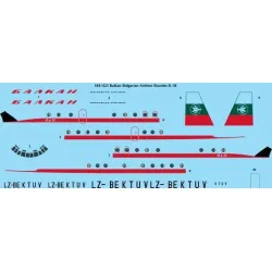 26Decals 144-1123 1/144 Balkan Bulgarian Airlines Ilyushin IL-18 laser decal