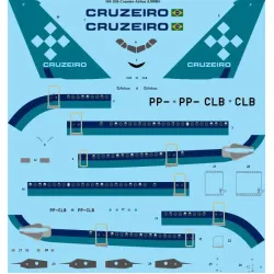26Decals 144-1156 1/144 Cruzeiro Airbus A300B4 laser decal