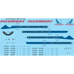 26Decals 144-1169 1/144 Piedmont Airlines 737-201 laser decal