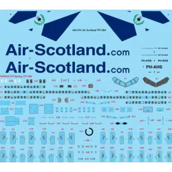 26Decals 144-1171 1/144 Air Scotland 757-200 laser decal with screen print details - for Zvezda kit