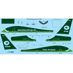 26Decals 144-1176 1/144 Iraqi Airways 737-270C laser decal - for Airfix kit