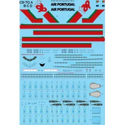 26Decals 144-1180 1/144 TAP Air Portugal Delivery Airbus A340-312 Laser decal with screen print details