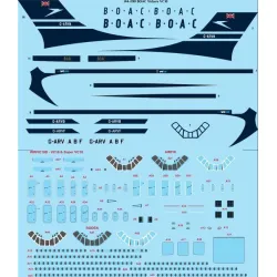 26Decals 144-1190 1/144 BOAC Delivery Vickers VC10 laser decal with screen print details - for Airfix kit
