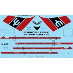 26Decals 144-1197 1/144 British Eagle 707-365C laser decal