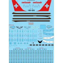 26Decals 144-1198 1/144 Swissair Final Livery Douglas DC-8-62 laser decal with screen print details