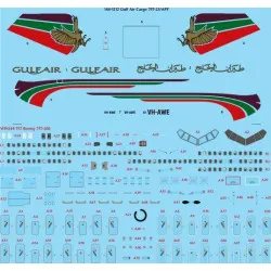 26Decals 144-1212 1/144 Gulf Air Cargo 757-23/APF laser decal with screen print details - for Zvezda kit