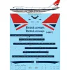 26Decals 144-1236 1/144 British Airways 747-148 laser decal