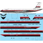 26Decals 144-1238 1/144 Laker Airways 707-351C laser decal