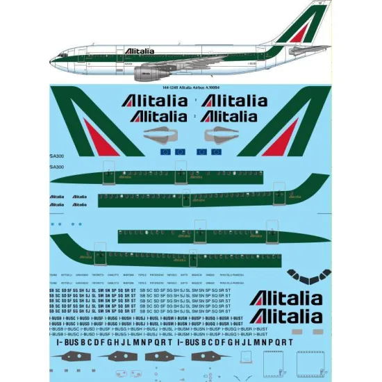 26Decals 144-1240 1/144 Alitalia Airbus A300B4 Laser decal