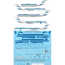 26Decals 144-1247 1/144 Finnair McDonnell Douglas DC-9s &amp MD-80s laser decal with screen print details