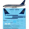 26Decals 144-1249 1/144 Lufthansa Boeing 737-230 laser decal with screen print details
